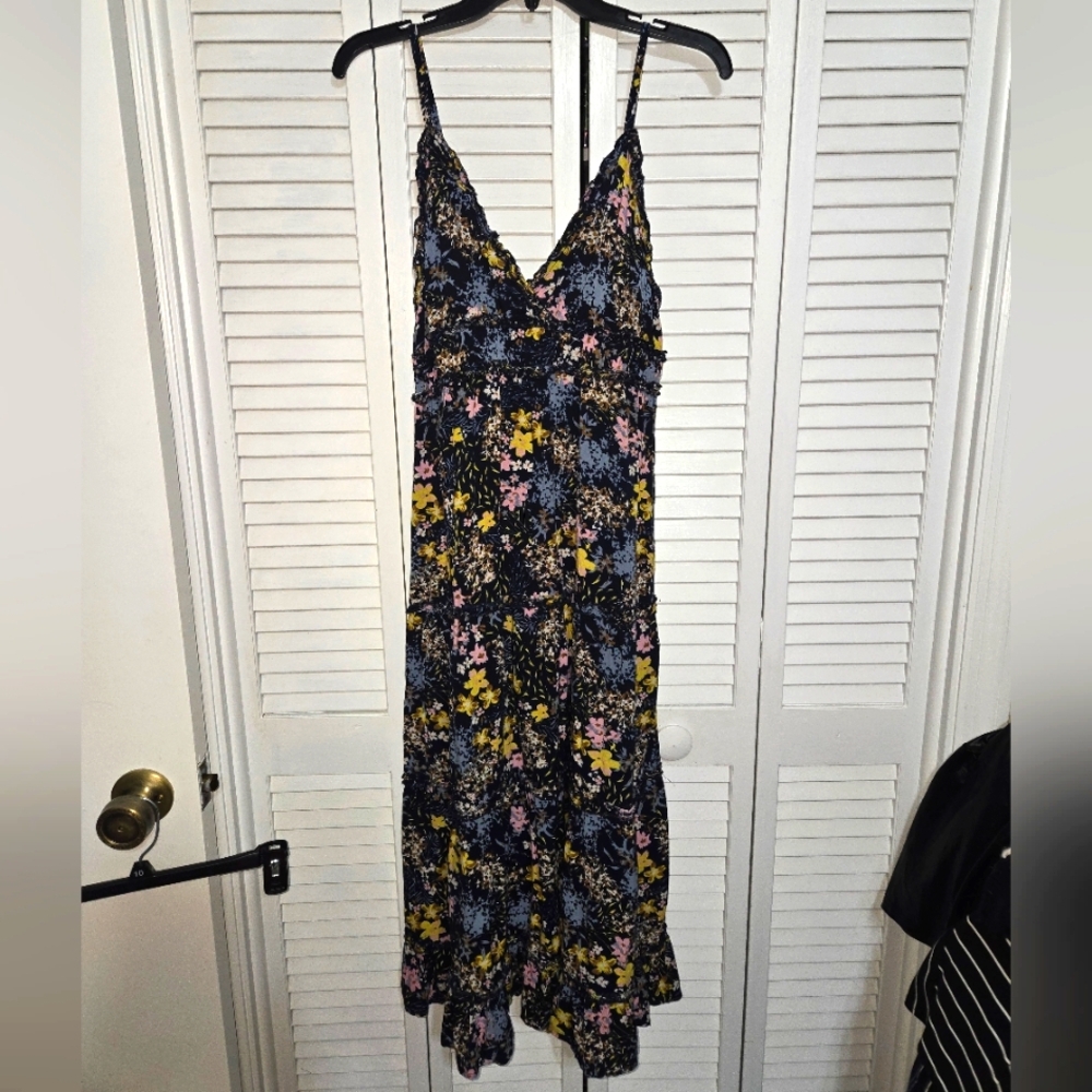 Larsyn & Lily Women's M Floral Spaghetti Strap Maxi Dress